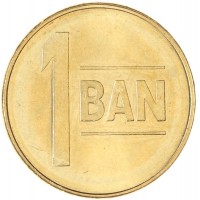Монета Румыния 1 бан 2008