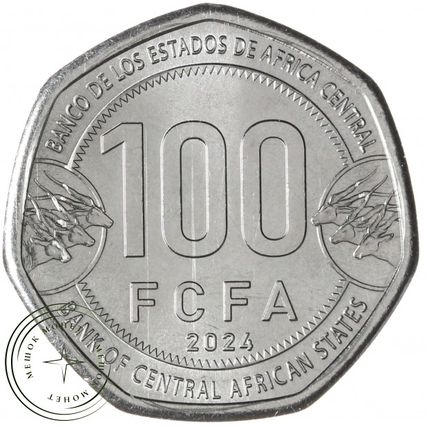 ЦАР 100 франков 2024 