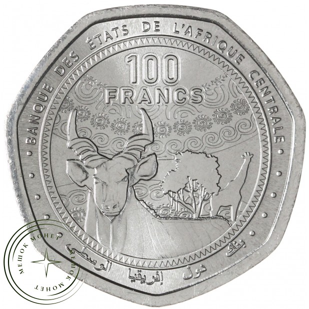 ЦАР 100 франков 2024 