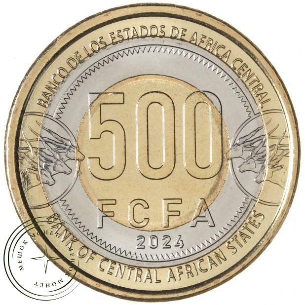ЦАР 500 франков 2024 