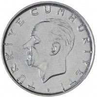 Монета Турция 1 лира 1980