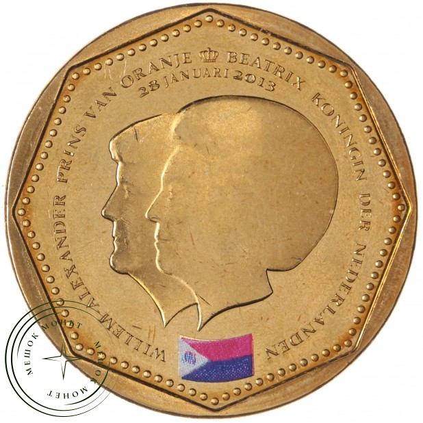 Нидерландские Антильские острова 5 гульденов 2013 Флаг Синт-Мартен