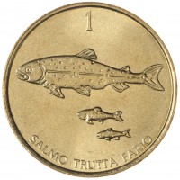 Монета Словения 1 толар 2001