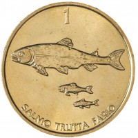 Монета Словения 1 толар 2000