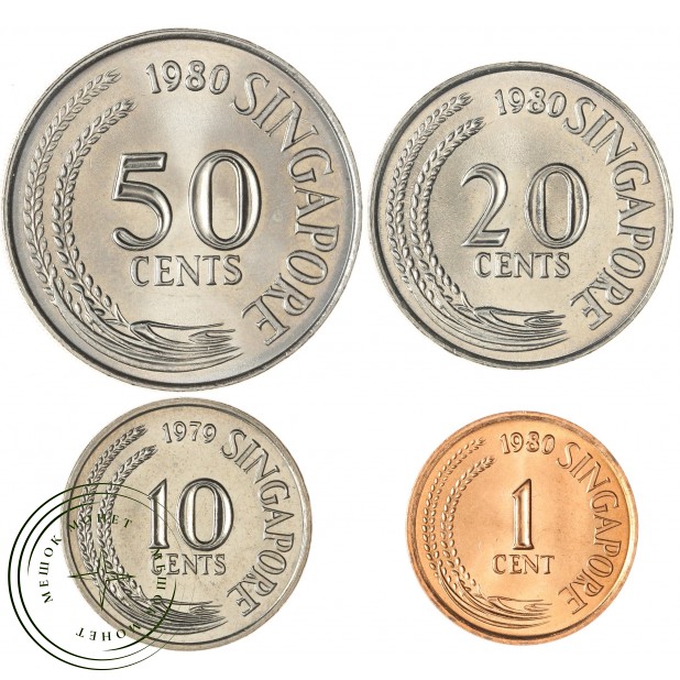 Сингапур набор 4 монеты 1979 - 1980  — 937046093