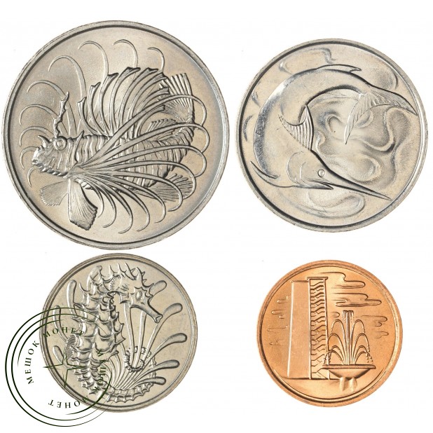 Сингапур набор 4 монеты 1979 - 1980  — 937046093