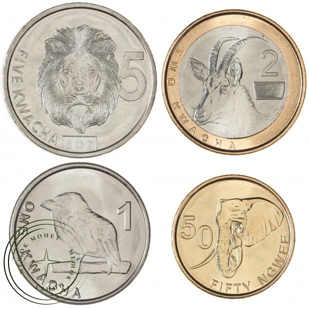 Замбия набор 4 монеты 2024 (выпуск 2025) — 937046100