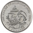 Острова Кука 5 долларов 1991 500 лет открытию Америки