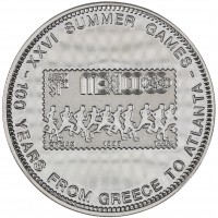 Уганда 1000 шиллингов 1996 100 лет Олимпийским играм - Мехико 1968