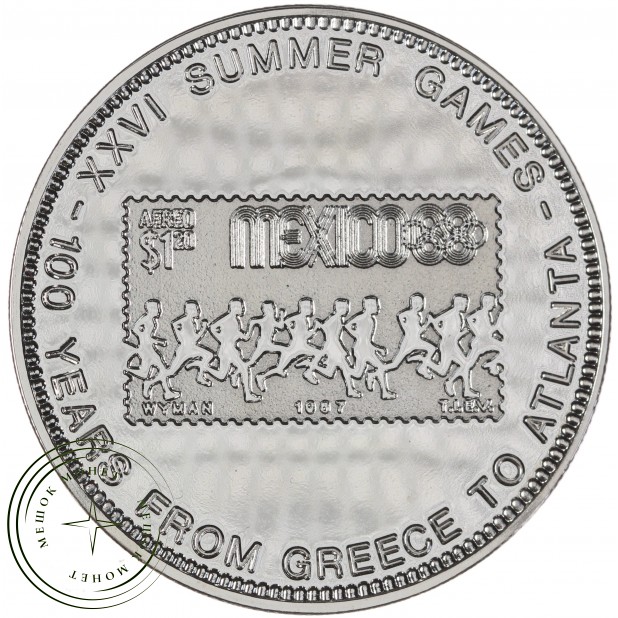 Уганда 1000 шиллингов 1996 100 лет Олимпийским играм - Мехико 1968