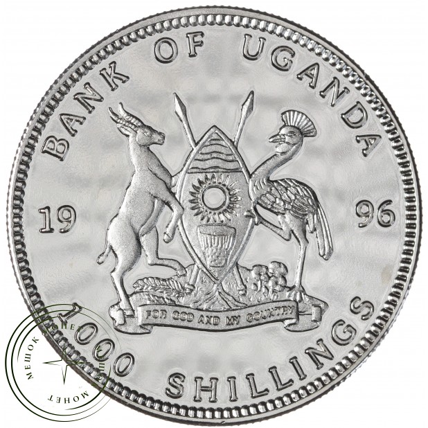 Уганда 1000 шиллингов 1996 100 лет Олимпийским играм - Мехико 1968
