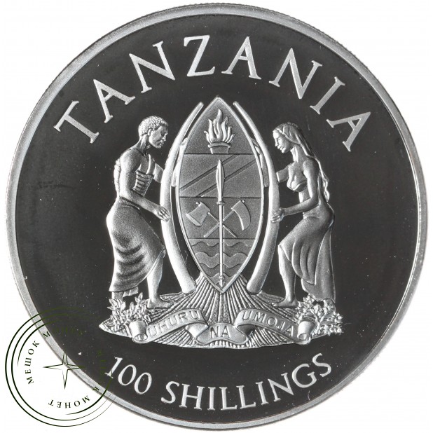 Танзания 100 шиллингов 2016 Всемирный фонд дикой природы - Императорский пингвин