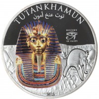 Острова Кука 1 доллар 2012 История Египта - Тутанхамон