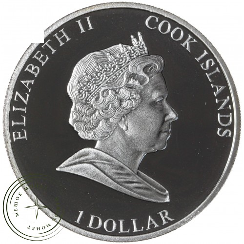 Острова Кука 1 доллар 2011 Голливудские легенды - Элизабет Тейлор