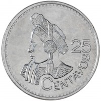 Монета Гватемала 25 сентаво 2016