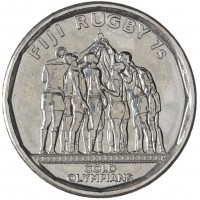 Фиджи 50 центов 2017 Команда Фиджи по регби-7 чемпионы Олимпиады 2016
