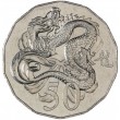 Австралия 50 центов 2012 Год дракона
