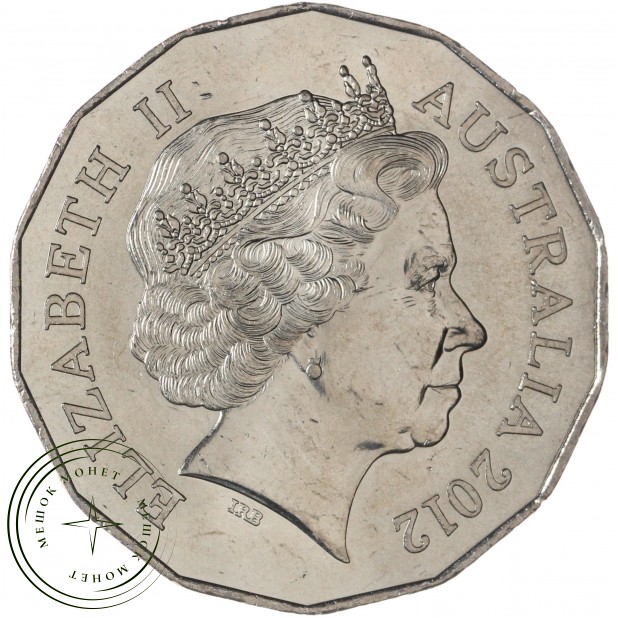 Австралия 50 центов 2012 Год дракона — 937046413