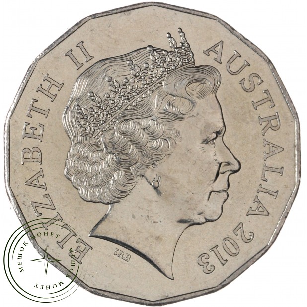 Австралия 50 центов 2013 Год змеи — 937046415