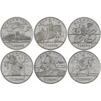 Монета Остров Мэн 1 крона 2012 XXX летние Олимпийские Игры в Лондоне 2012