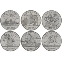 Монета Остров Мэн 1 крона 2012 XXX летние Олимпийские Игры в Лондоне 2012