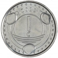 Монета Синт-Мартен 1 цент 2025 