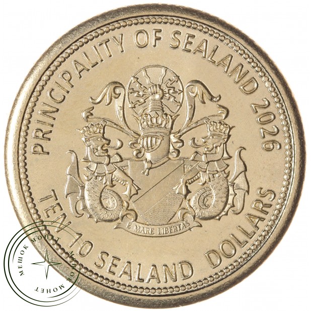 Княжество Силенд 10 долларов 2026 «История Российской Космонавтики» - Луна-2 — 937046181