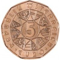 Монета Австрия 5 евро 2025 Мы — чемпионы