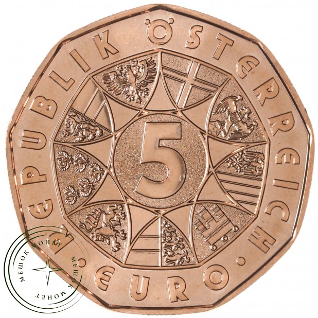 Австрия 5 евро 2021 Пасхальная монета — Цыплёнок — 937046421