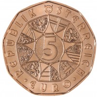 Монета Австрия 5 евро 2023 Пчелиный танец