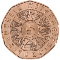 Монета Австрия 5 евро 2023 Народный поросенок
