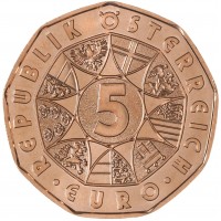Монета Австрия 5 евро 2019 Новый год