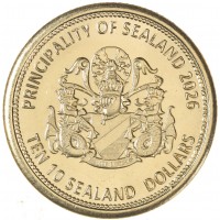 Княжество Силенд 10 долларов 2026 «История Российской Космонавтики» - Первая женщина-космонавт Валентина Терешкова