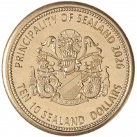 Княжество Силенд 10 долларов 2026 «История Российской Космонавтики» - Станция Мир