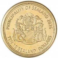 Княжество Силенд 10 долларов 2026 «Лучшие Паровозы» - Пассажирский