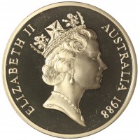 Монета Австралия 5 долларов 1988 Здание парламента