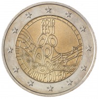 Монета Эстония 2 евро 2019 150 летие первого фестиваля песни