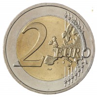 Греция 2 евро 2015 30 лет Флагу Европы