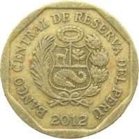 Монета Перу 20 сентимо 2012