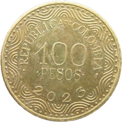 Монета Колумбия 100 песо 2023
