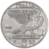 Италия 50 чентезимо 1940