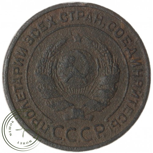2 копейки 1924 гладкий гурт — 937045866
