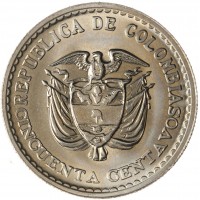 Колумбия 50 сентаво 1965 Хорхе Эльесер Гайтан