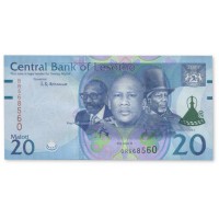 Банкнота Лесото 20 малоти 2021