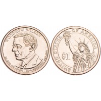Монета США 1 доллар 2013 Вудро Вильсон