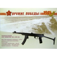 Почтовая карточка с литерой В К 65 летию Победы в Великой Отечественной войне Оружие победы Стрелковое оружие 2009