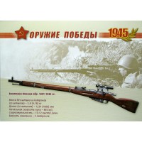 Почтовая карточка с литерой В К 65 летию Победы в Великой Отечественной войне Оружие победы Стрелковое оружие 2009