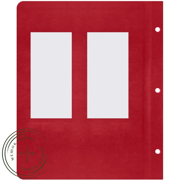 Лист для жетонов Российской Федерации (Гознак 200 лет / С днем чекиста) в Альбом КоллекционерЪ — 937033324