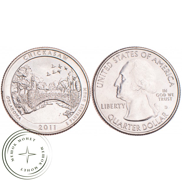 США 25 центов 2011 Рекреационная зона Чикасо