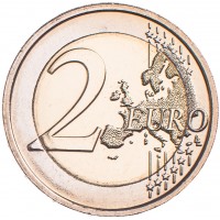 Монета Бельгия 2 евро 2018 50 лет запуска первого европейского спутника ESRO 2B (буклет)